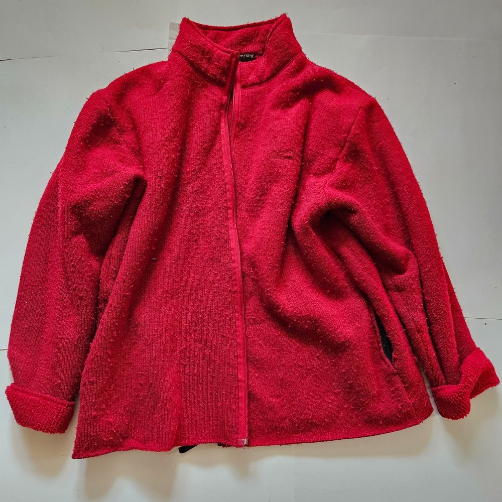 Used Red Cardigan